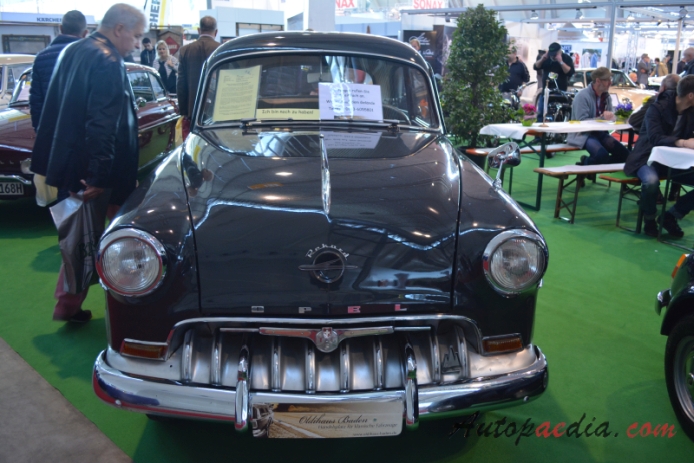 Opel Rekord 1st generation Olympia Rekord 1953-1957 (1954 sedan 2d), front view