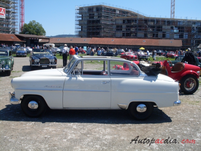Opel Rekord 1. generacja Olympia Rekord 1953-1957 (1955 Cabriolet 2d), lewy bok