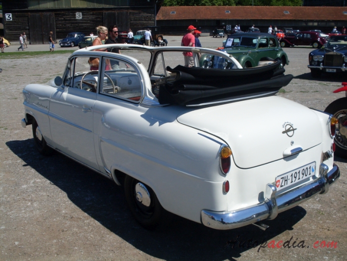 Opel Rekord 1. generacja Olympia Rekord 1953-1957 (1955 Cabriolet 2d), lewy tył