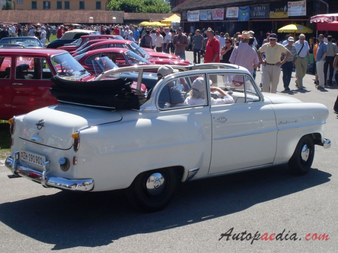 Opel Rekord 1. generacja Olympia Rekord 1953-1957 (1955 Cabriolet 2d), prawy tył