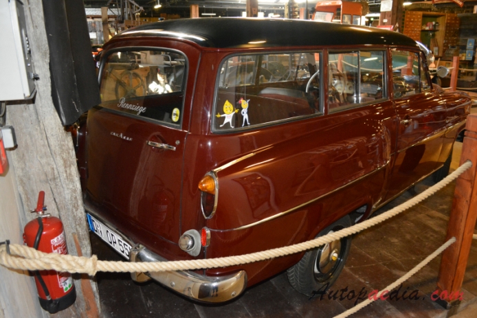 Opel Rekord 1. generacja Olympia Rekord 1953-1957 (1955 Caravan 3d), prawy tył
