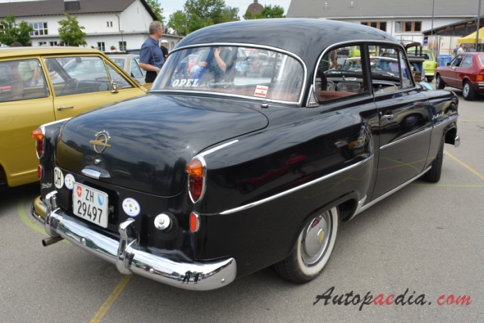 Opel Rekord 1st generation Olympia Rekord 1953-1957 (1955 sedan 2d), right rear view
