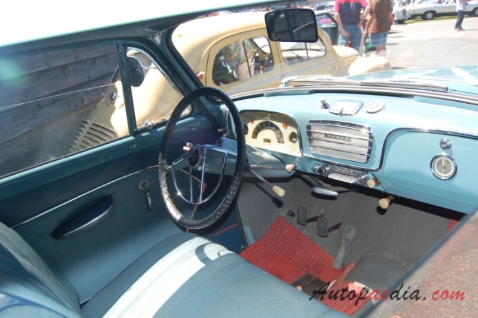 Opel Rekord 1. generacja Olympia Rekord 1953-1957 (1956 sedan 2d), wnętrze