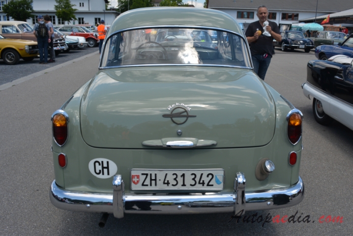 Opel Rekord 1st generation Olympia Rekord 1953-1957 (1956 sedan 2d), rear view