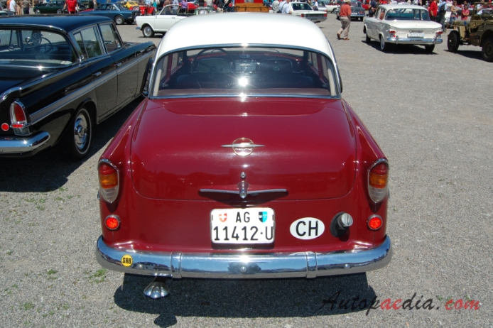 Opel Rekord 1st generation Olympia Rekord 1953-1957 (1957 sedan 2d), rear view