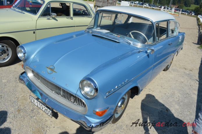 Opel Rekord 2nd generation PI 1957-1960 (1700cc sedan 2d), left front view