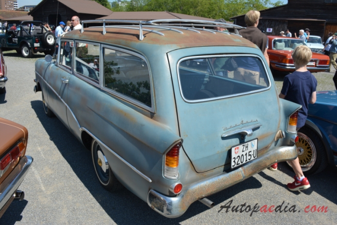 Opel Rekord 2. generacja PI 1957-1960 (1958-1960 Caravan 3d), lewy tył