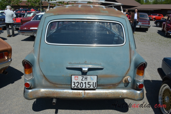Opel Rekord 2. generacja PI 1957-1960 (1958-1960 Caravan 3d), tył