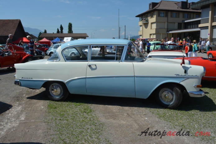 Opel Rekord 2nd generation PI 1957-1960 (1958-1960 Olympia Ascona Rekord sedan 2d), right side view