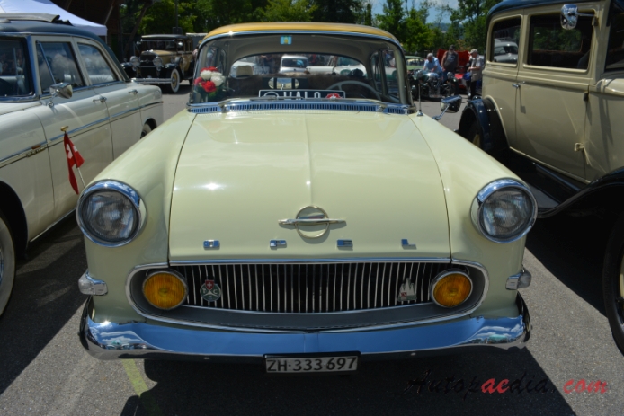 Opel Rekord 2nd generation PI 1957-1960 (1958 Olympia Ascona Rekord 1500 sedan 2d), front view
