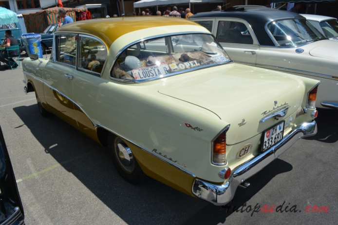 Opel Rekord 2. generacja PI 1957-1960 (1958 Olympia Ascona Rekord 1500 sedan 2d), lewy tył