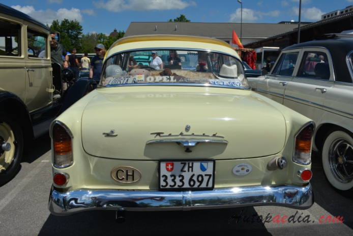 Opel Rekord 2nd generation PI 1957-1960 (1958 Olympia Ascona Rekord 1500 sedan 2d), rear view