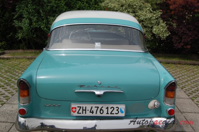 Opel Rekord 2. generacja PI 1957-1960 (1959-1960 1700 sedan 4d), tył