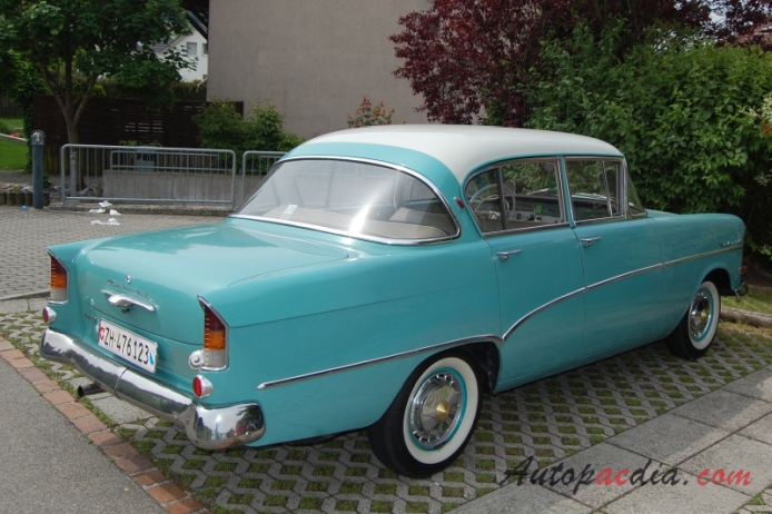 Opel Rekord 2nd generation PI 1957-1960 (1959-1960 1700 sedan 4d), right rear view