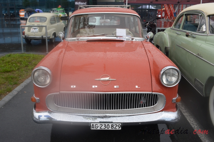 Opel Rekord 2nd generation PI 1957-1960 (1960 1700ccm Olympia Caravan 3d), front view