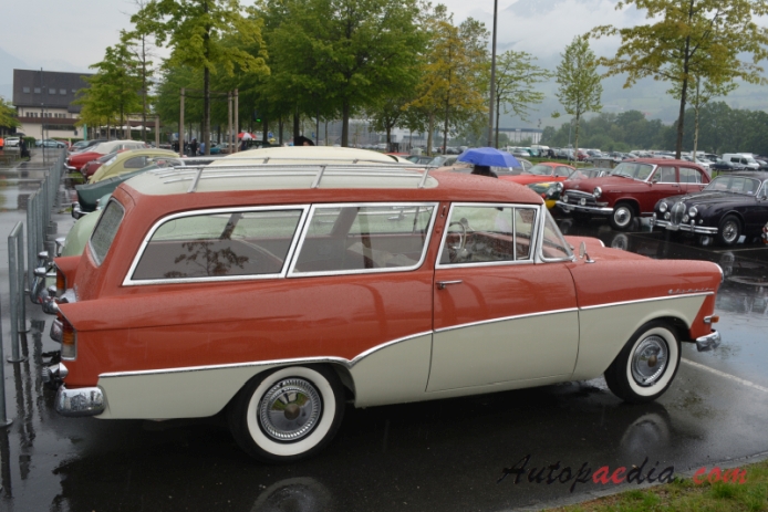 Opel Rekord 2. generacja PI 1957-1960 (1960 1700ccm Olympia Caravan 3d), prawy bok