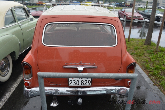 Opel Rekord 2nd generation PI 1957-1960 (1960 1700ccm Olympia Caravan 3d), rear view