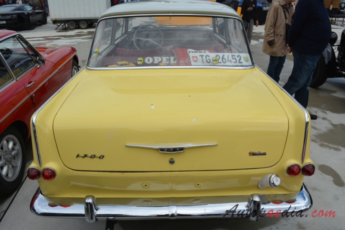 Opel Rekord 3. generacja P II 1960-1963 (Sedan 2d), tył