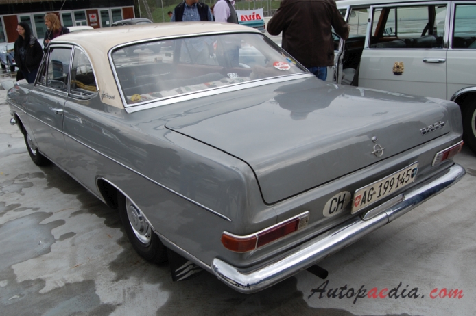 Opel Rekord 4. generacja (Rekord A) 1963-1965 (1700 Coupé 2d), lewy tył