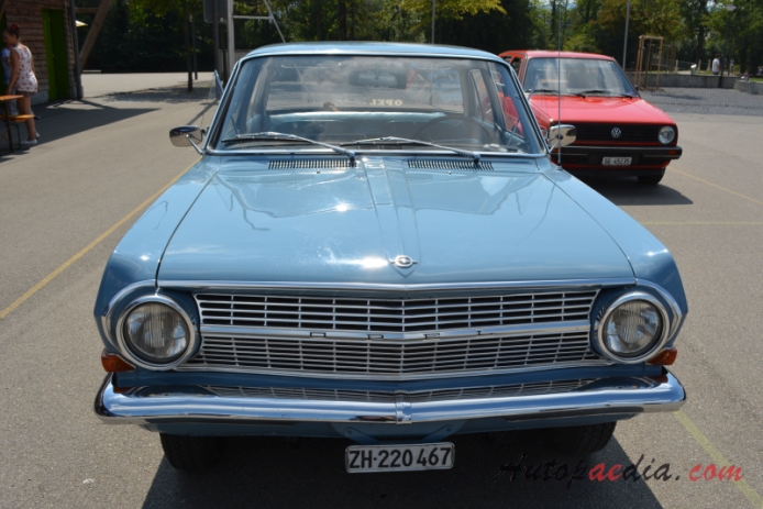 Opel Rekord 4th generation (Rekord A) 1963-1965 (1964-1965 Rekord 6 sedan 4d), front view