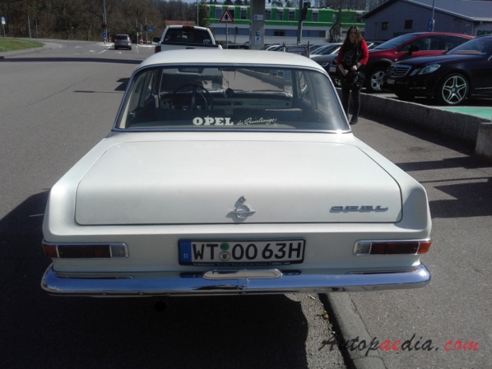 Opel Rekord 4th generation (Rekord A) 1963-1965 (sedan 2d), rear view