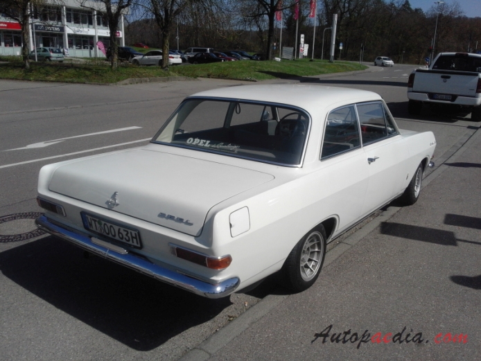 Opel Rekord 4th generation (Rekord A) 1963-1965 (sedan 2d), right rear view