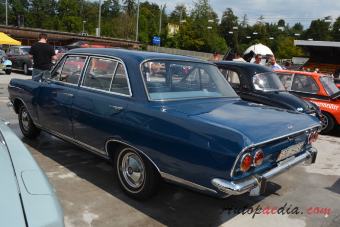 Opel Rekord 5th generation (Rekord B) 1966-1967 (1965 1900L Sedan 4d),  left rear view