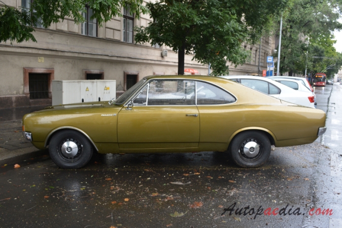 Opel Rekord 6. generacja (Rekord C) 1967-1971 (1900L Coupé 3d), lewy bok