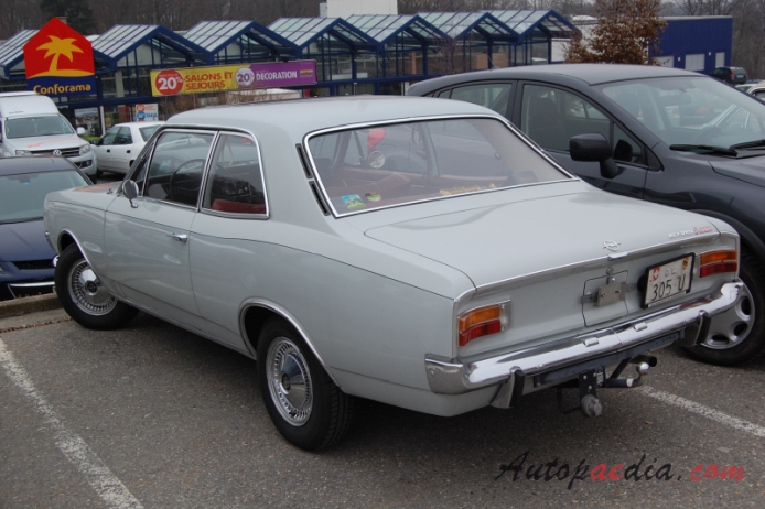 Opel Rekord 6th generation (Rekord C) 1967-1971 (1900S Sedan 2d),  left rear view