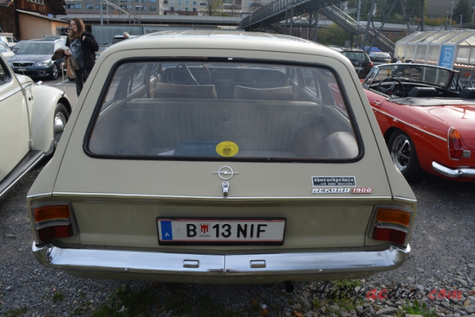 Opel Rekord 6th generation (Rekord C) 1967-1971 (Opel Rekord 1900 station wagon 5d), rear view