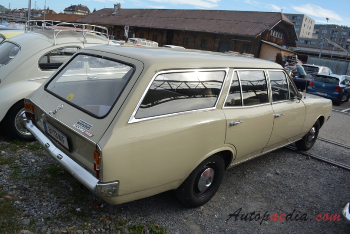 Opel Rekord 6th generation (Rekord C) 1967-1971 (Opel Rekord 1900 station wagon 5d), right rear view