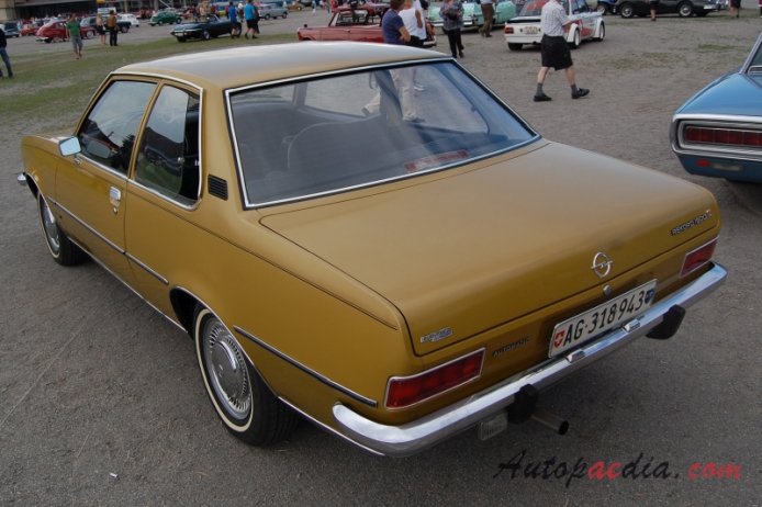 Opel Rekord 7th generation (Rekord D) 1972-1977 (1900S sedan 2d),  left rear view
