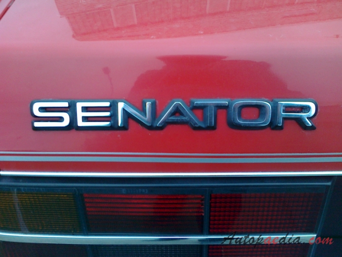 Opel Senator A 1978-1986 (1978-1982 A1 2.8 S sedan 4d), rear emblem  