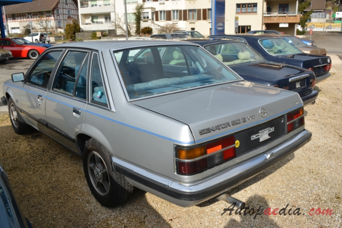 Opel Senator A 1978-1986 (1979 A 3000 E sedan 4d),  left rear view