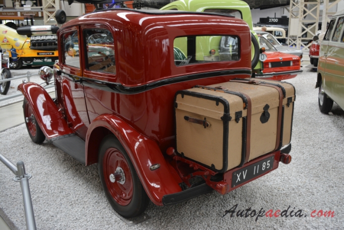 Opel 1.2 Liter 1931-1935 (1932 saloon 2d), lewy tył