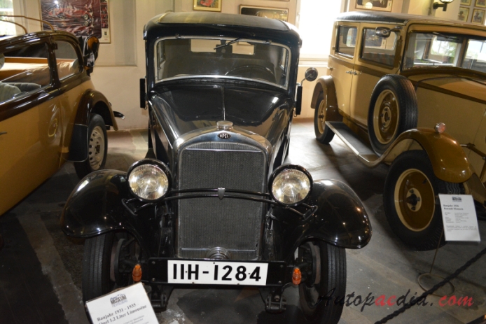 Opel 1.2 Liter 1931-1935 (saloon 2d), przód