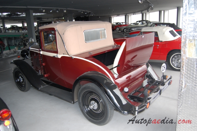 Opel 1.8 Liter 1930-1933 (1931 Sport convertible 2d),  left rear view