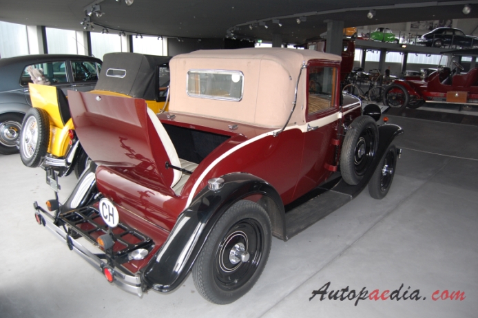 Opel 1.8 Liter 1930-1933 (1931 Sport convertible 2d), prawy tył