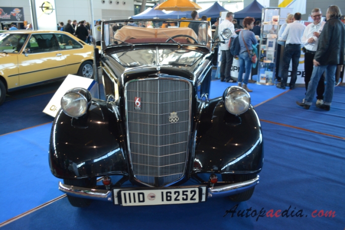 Opel 2 Liter (Opel 6) 1934-1937 (1934 convertible 2d), przód