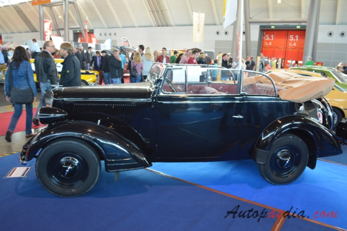 Opel 2 Liter (Opel 6) 1934-1937 (1934 convertible 2d), lewy bok