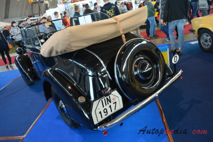 Opel 2 Liter (Opel 6) 1934-1937 (1934 convertible 2d),  left rear view
