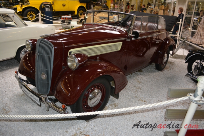 Opel Super 6 1937-1938 (1938 cabriolet 2d), left front view