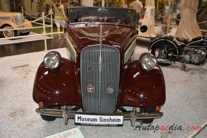 Opel Super 6 1937-1938 (1938 cabriolet 2d), front view
