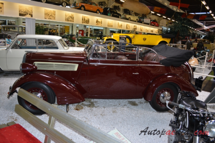 Opel Super 6 1937-1938 (1938 cabriolet 2d), lewy bok