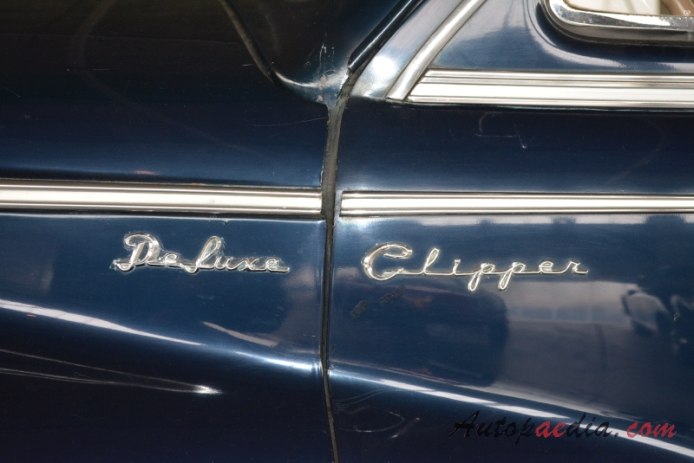 Packard Clipper 1941-1957 (1947 DeLuxe sedan 4d), side emblem 