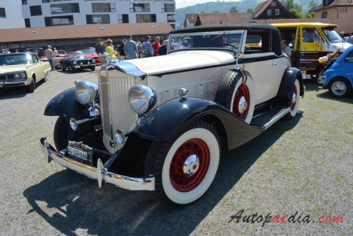 Packard Eight 1924-1951 (1933 convertible 2d), lewy przód