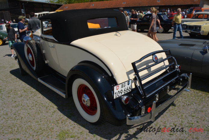 Packard Eight 1924-1951 (1933 convertible 2d),  left rear view