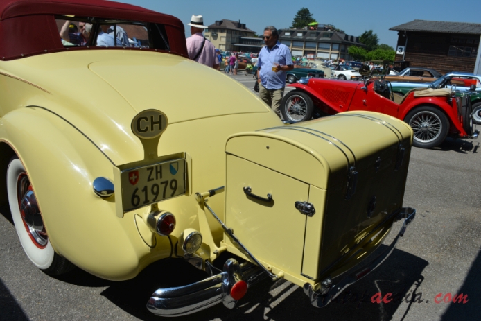 Packard Eight 1924-1951 (1937 Super Eight Speedster 2d), rear view