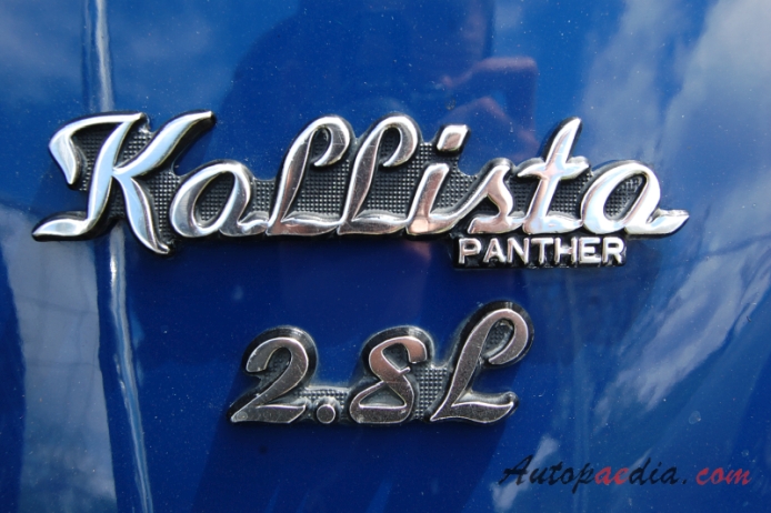 Panther Kallista 1982-1990 (1983 Ford 2.8 V6), emblemat tył 