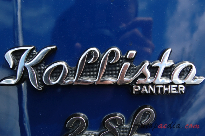 Panther Kallista 1982-1990 (1983 Ford 2.8 V6), rear emblem  